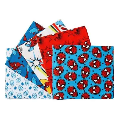 Spiderman Marvel Fat Quarter FQ Fabric Quilting Precut • $7.50