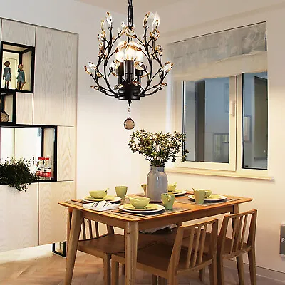 Crystal Chandelier Ceiling Light Pendant Lamp Dining Room Lighting Lamp • $45.60