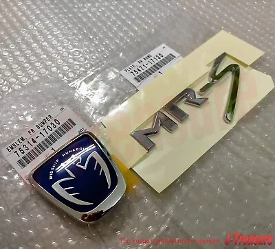 TOYOTA MR2 Roadster Spyder ZZW30 Genuine Front Blue & Rear MR-S Emblem Set OEM • $101.41