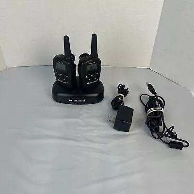 Midland X-Tra Talk Walkie Talkies LXT500PA Set With Charger 18CVP6-REV CLEAN • $39.99