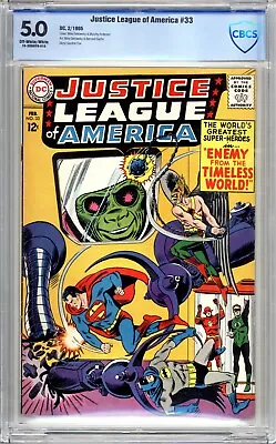 Justice League Of America #33 - CBCS  5.0 (VG/FN) 1965 - Silver Age - Alien-Ator • $145