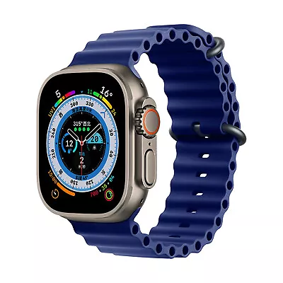 $9.21 • Buy Ocean Band Strap For Apple Watch Ultra 8 7 6 5 4 3 SE 49mm 38/40/41mm 42/44/45mm