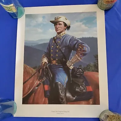 Colonel John S MOSBY Limited Ed Art Print Michael Gnatek SIGNED NUMBERED 55/1000 • $49.90
