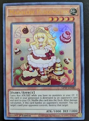 Madolche Puddingcess GFTP-EN080 1st Ed. Ultra Rare Ghosts From The Past Yu-Gi-Oh • $0.99