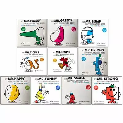 Mr Men Colouring Book With Colourful Stickers - BRAND NEW Personalised Reading • £4.99