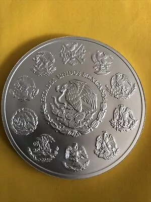 2023  5 Onza Mexico Libertad 5 Oz. Silver BU Coin • $195