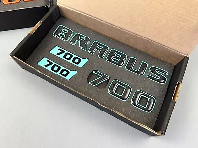 Mercedes Tiffany Blue Set Of Badges 700 Brabus Style Emblems G C S E GT GLE • $499