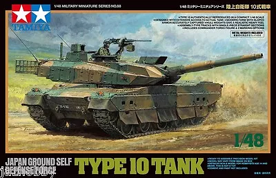 Tamiya 32588 1/48 Scale Military Model Kit JGSDF Type 10 Main Battle Tank MBT • $18.50