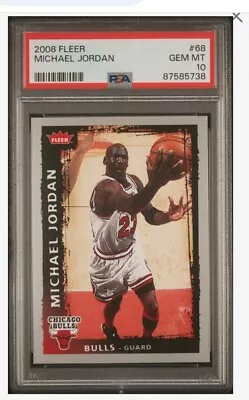 2008 Fleer #68 Michael Jordan PSA 10 ✝️🏀 • $27.77