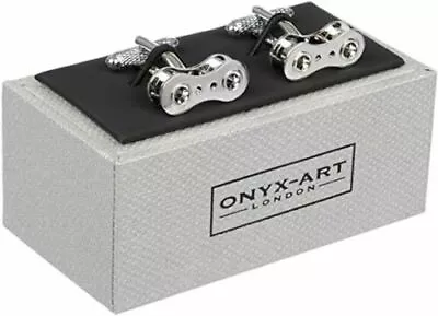 £12.99 • Buy Onyx Art CK941 Bike Chain Link Cufflinks Men's Novelty Gift 