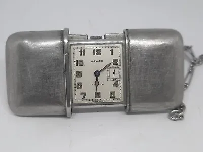Vintage Movado Ermeto Chronometre Traveling Or Purse Watch • $399.99