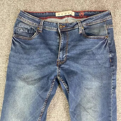 Artful Rebel Denim Jeans Men's L Blue Wash Boyfriend Slim Fit Straight Low Rise • $14.88