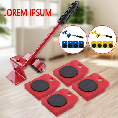 $18.58 • Buy 5x Furniture Moves Lifter Slider Roller Home Moving Wheels Mover Kit Lifting /