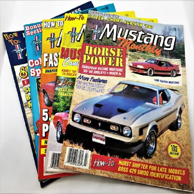 Lot Of 5 MUSTANG MONTHLY MAGAZINES Vintage 1988 July-Dec Rare Finds! NM-MINT! • $39.99