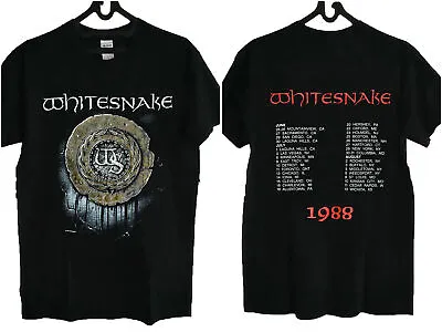 Vintage 80s Whitesnake Rock Concert Tour T-Shirt Double Sides For Fans • $20.99