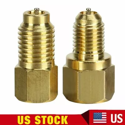 2x R12 To R134a R134a To R12 Adapter 1/4 Female Flare 1/2 Acme Male Valve Kits • $9.39