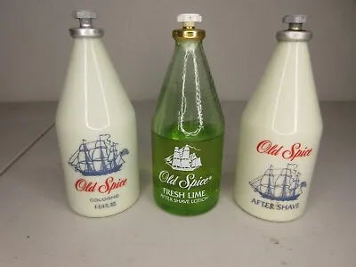 Vintage Old Spice After Shave Bottles & Cologne • $24.99