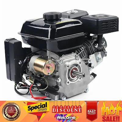 $180 • Buy 212CC 4-Stroke 7.5 HP Electric Start Horizontal Engine Go Kart Gas Engine Motor