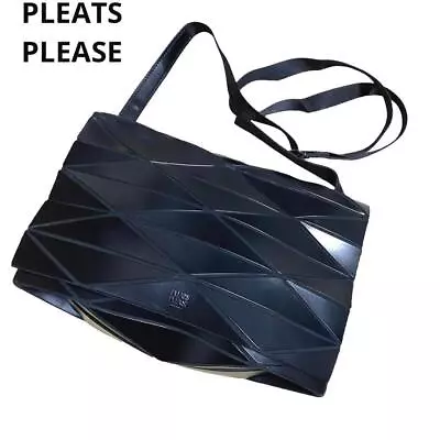 PLEATS PLEASE ISSEY MIYAKE Shoulder Bag Flap Black Made In Japan • $170