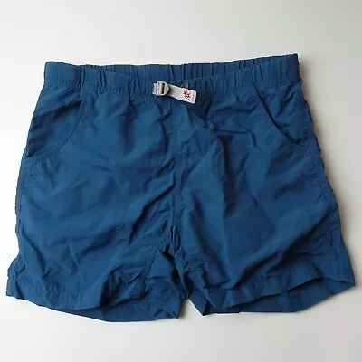 Vintage Gramicci Shorts Mens Medium 5  Inseam Blue Belted Hiking Climbing Nylon • $32.99