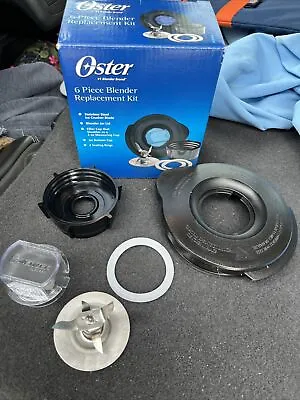 $9.99 • Buy New Oster 6 Pc Glass Blender Replacement Kit Blade, Jar Lid & Bottom, Seal, Cap