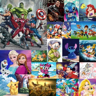 $14.29 • Buy Full 5D Diamond Painting Embroidery Cross Craft Art Mural Kids DIY GIFT Cartoon