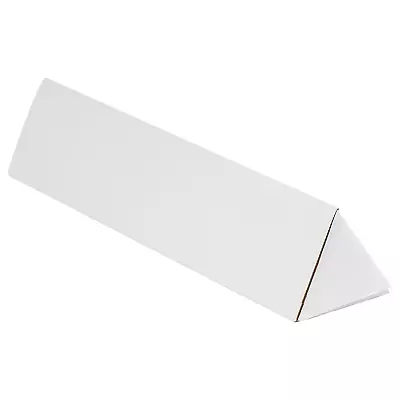 Triangle Corrugated Cardboard Mailing Tubes 2  X 36 1/4  White Pack Of 50 Fo • $138.99