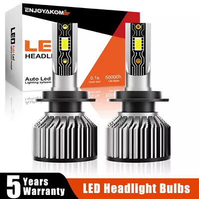 H7 LED Headlight Bulbs Kit Low Beam 6000K Super White For Mazda 6 2009-2013 • $16.75