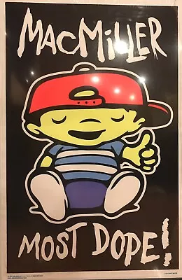 Rare Mac Miller Most Dope Blacklight Poster 2012  BRAND NEW SEALED NOS 23”x35” • $55