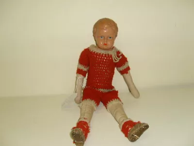 Celluloid Doll 35cm German?  Celluloid Doll   With Cloth Body In Great Condition • $165