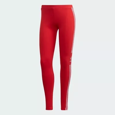 ADIDAS Originals Women's Red Trefoil Tights Size 12 NWT • $29.95