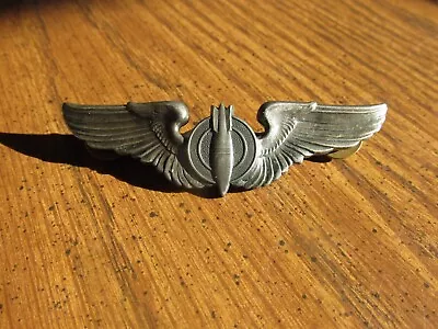 US ARMY AIR FORCE AAF BOMBARDIER  Full Size A & E Clutch Back Early War Sterling • $179.99