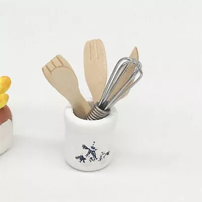 Knife Fork Spoon Whisk Jar Set Dollhouse Miniature Kitchen Accessory 1:12 #SH • $6.79