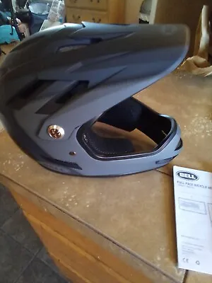Bell Sanction Full Face Bike Helmet Adult Small 52-54cm Matte Black MTB Downhill • $42.99