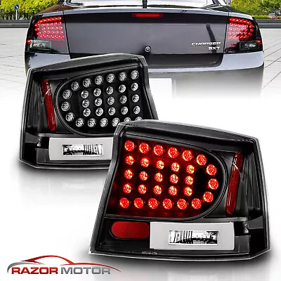 2006 2007 2008 For Dodge Charger R/T/SE/SRT8/SXT/Daytona 4DR Black LED Tail Lamp • $145.92