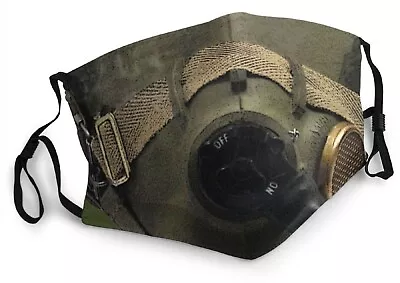 Gas Mask Face Mask Funny Gift Him Her Halloween Christmas Party Pilot Steampunk • £9.99