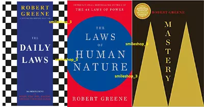 The Daily Laws + The Laws Of Human Nature+ MASTERY   USA ITEMS (Set Of 3 Books) • $30