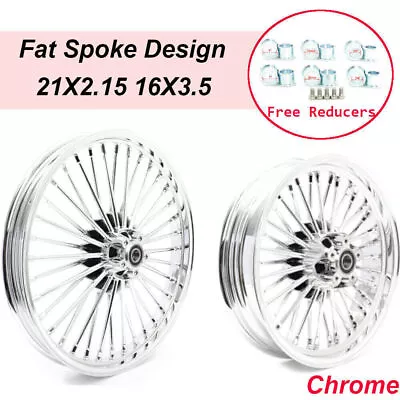 21X2.15 16X3.5 Fat Spoke Wheels For Harley Softail Heritage Deluxe Night Train • $1659.99