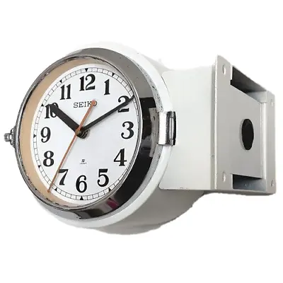 Vintage Station Clock Seiko Double Faced White • $424.70