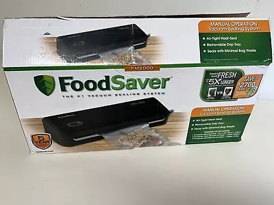 FoodSaver FM2000 Vacuum Sealer Machine With Bags - Black • $45.99