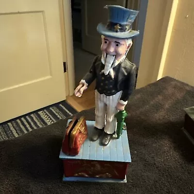 Vintage 11  High Uncle Sam Metal Mechanical Bank • $19.99