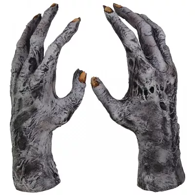 Zombie Gloves Adult Scary Hands Halloween Fancy Dress • $35.99