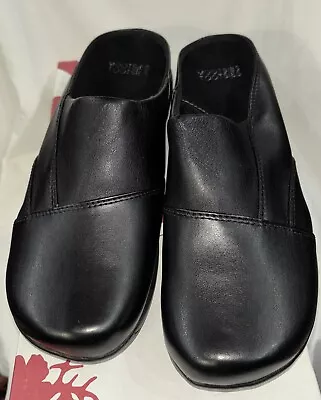 Mootsies Tootsies Women's Size 10M Black Leather Mule Slides Emily K • $24.99