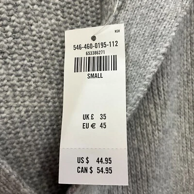 $28.49 • Buy Gilly Hicks Sweater Womens Size S Gray Collar V Neck