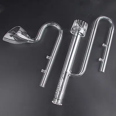 Aquarium Glass Lily Pipe Set Lily Surface Skimmer Inflow And Lily Outflow For Aq • $44.99