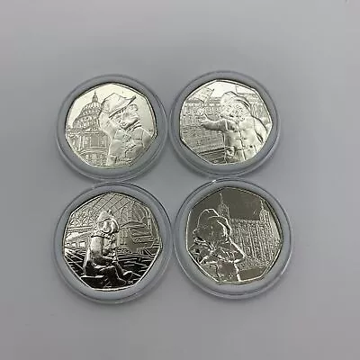 Full Set Of 4x Uncirculated Paddington 50p Coins From Sealed Bag In Protective C • £16.99