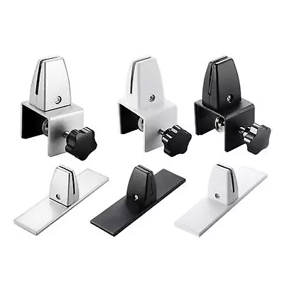 Adjustable Office Partition Bracket Glass Clamp Shelf Cubicle Clips Support • $21.05