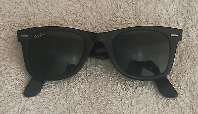 $150 • Buy Ray Ban Sunglasses Plastic BLK GRN Men RB2140 A WAYFARER From JAPAN