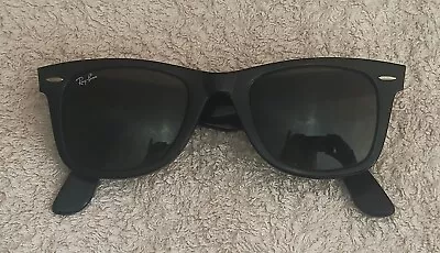 Ray Ban Sunglasses Plastic BLK GRN Men RB2140 A WAYFARER From JAPAN • $125