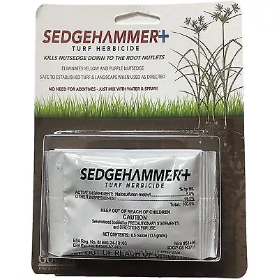 Gowan SedgeHammer+ Turf Herbicide Concentrate 0.5 Oz Packet • $20.03